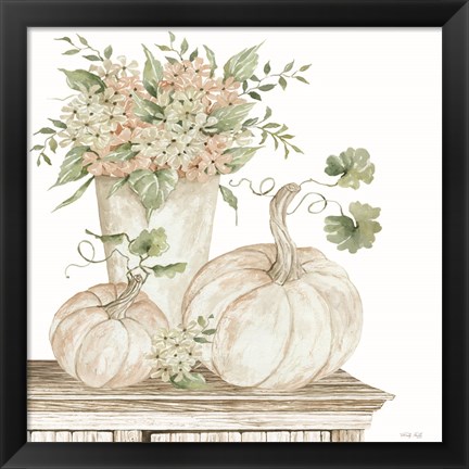 Framed Autumn Floral Print