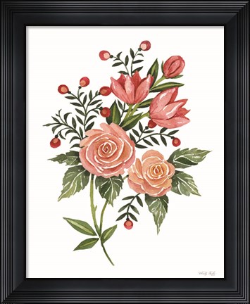 Framed Botanical Roses Print