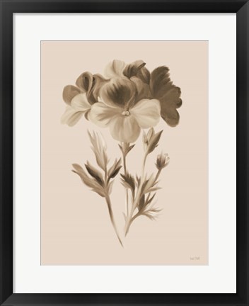Framed Sepia Botanical I Print