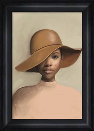 Framed Luminescence Under a Hat Print