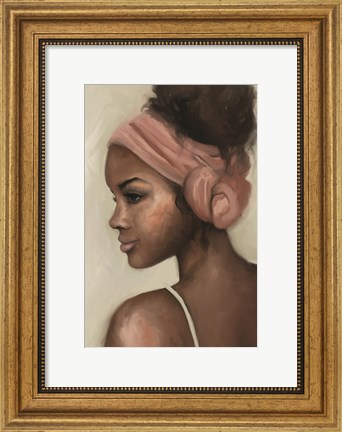 Framed Girl with a Knotted Wrap Print