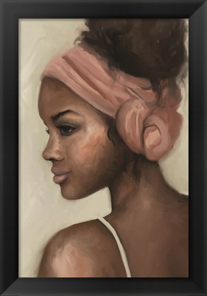 Framed Girl with a Knotted Wrap Print