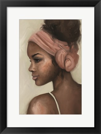 Framed Girl with a Knotted Wrap Print