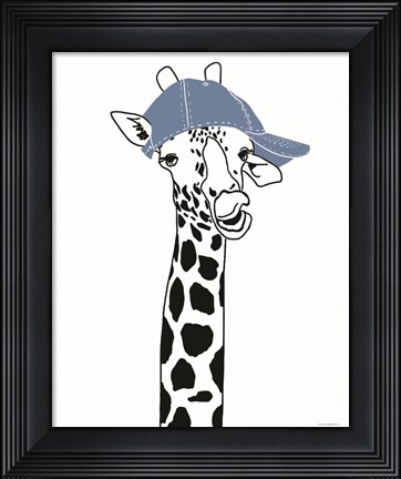Framed Team Roster Giraffe Print