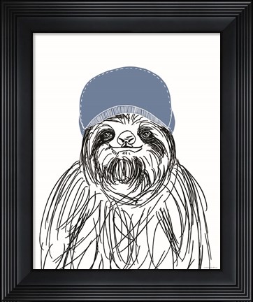 Framed Team Roster Sloth Print