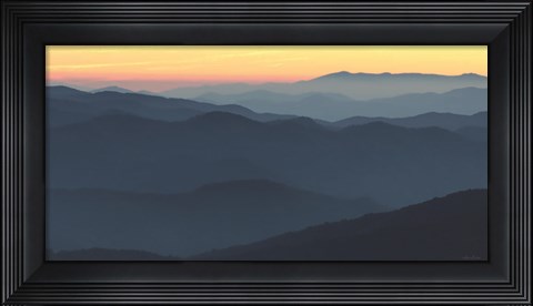 Framed Clingman&#39;s Sunrise Print