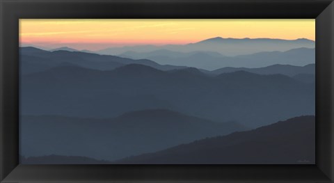 Framed Clingman&#39;s Sunrise Print