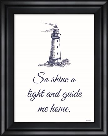 Framed Guide Me Home Print