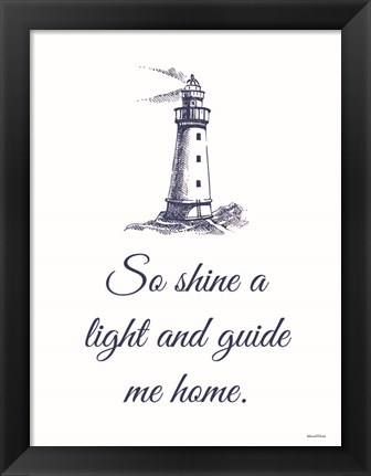 Framed Guide Me Home Print