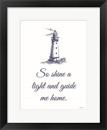 Framed Guide Me Home Print