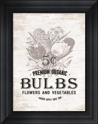 Framed Bulbs Print