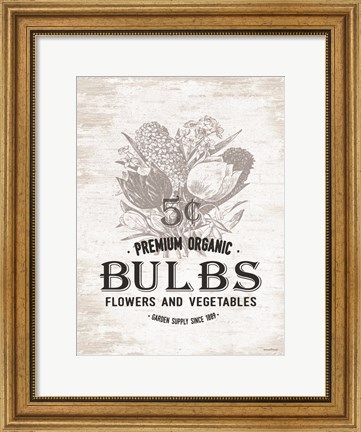 Framed Bulbs Print