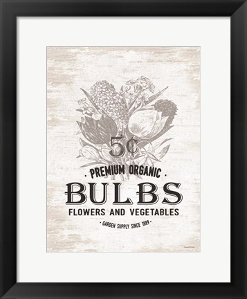 Framed Bulbs Print