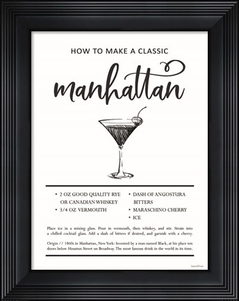 Framed Manhattan Print