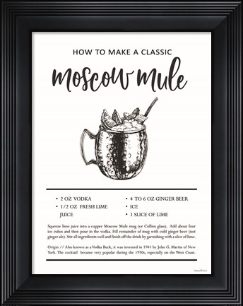 Framed Moscow Mule Print