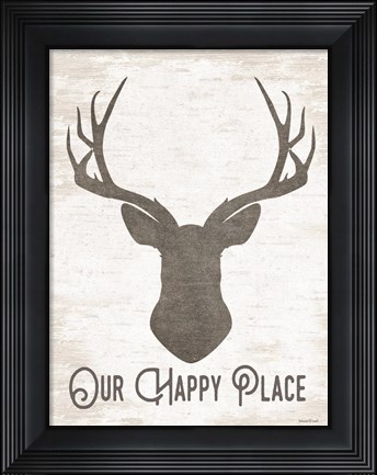 Framed Our Happy Place Print
