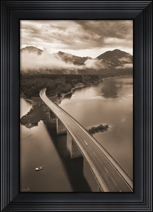 Framed This way to the Mountains Print