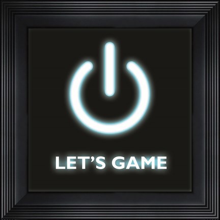 Framed Let&#39;s Game Print