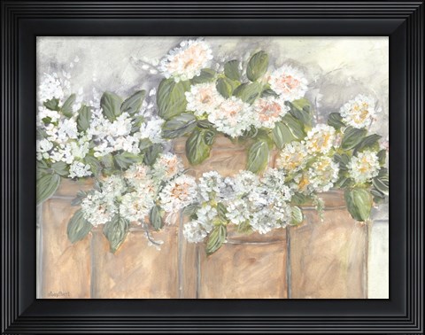 Framed Windowsill Blooms Print