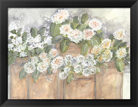 Framed Windowsill Blooms Print