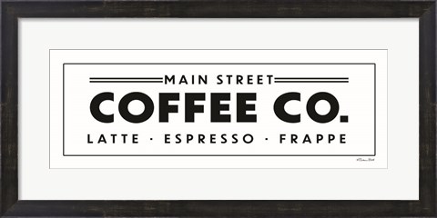 Framed Main Street Coffee Co. Print
