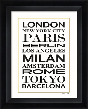 Framed Fashion Cities Print