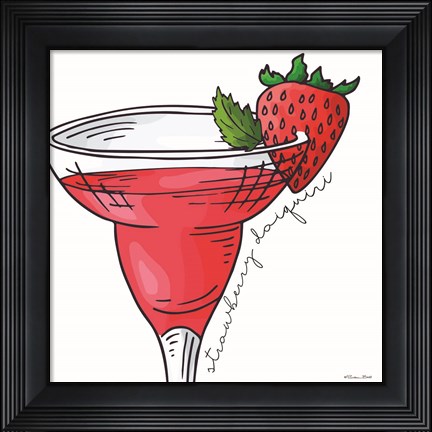 Framed Strawberry Daiquiri Print