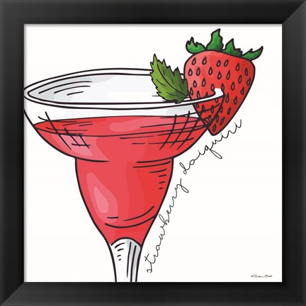 Framed Strawberry Daiquiri Print