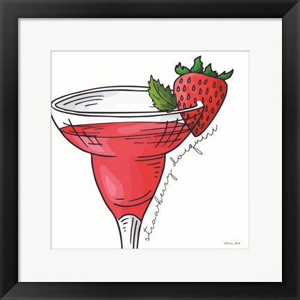 Framed Strawberry Daiquiri Print