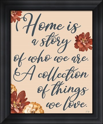 Framed Story of Love Print
