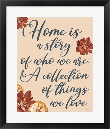 Framed Story of Love Print