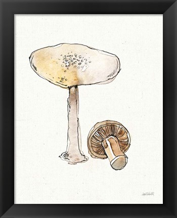 Framed Fresh Farmhouse Mushrooms IV Print