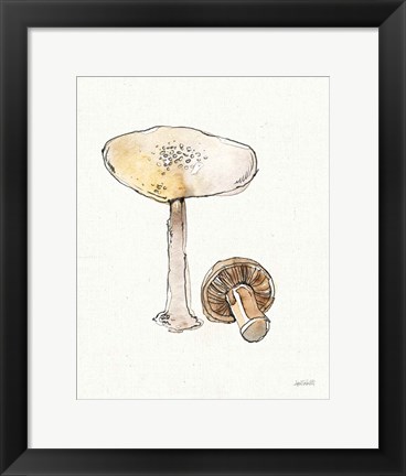 Framed Fresh Farmhouse Mushrooms IV Print