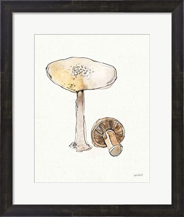 Framed Fresh Farmhouse Mushrooms IV Print