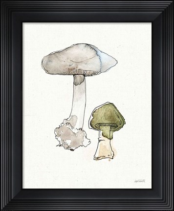 Framed Fresh Farmhouse Mushrooms III Print