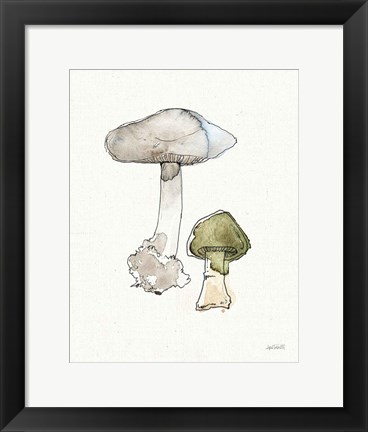 Framed Fresh Farmhouse Mushrooms III Print