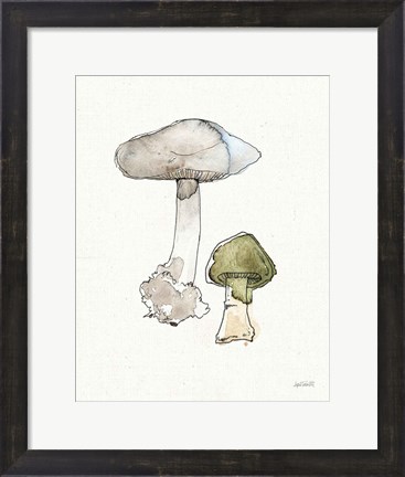 Framed Fresh Farmhouse Mushrooms III Print