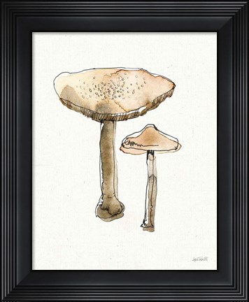 Framed Fresh Farmhouse Mushrooms II Print