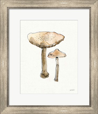 Framed Fresh Farmhouse Mushrooms II Print