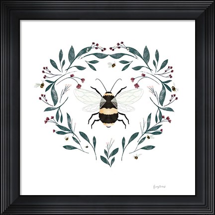 Framed Bees VI Print