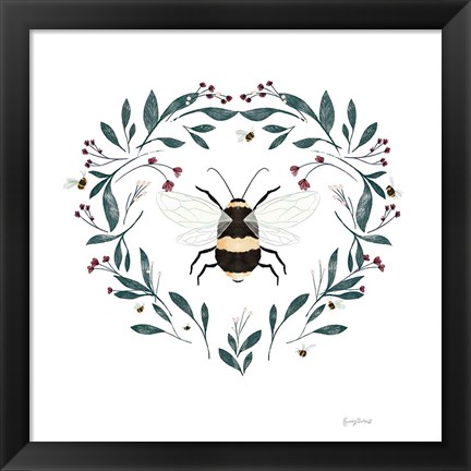 Framed Bees VI Print