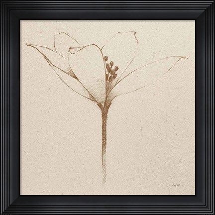 Framed Modern Vintage Floral VI Print