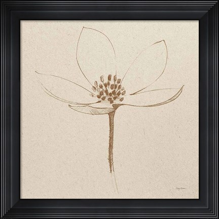 Framed Modern Vintage Floral IV Print