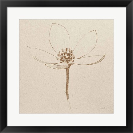 Framed Modern Vintage Floral IV Print