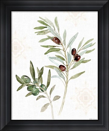 Framed Mediterranean Motif IX Print