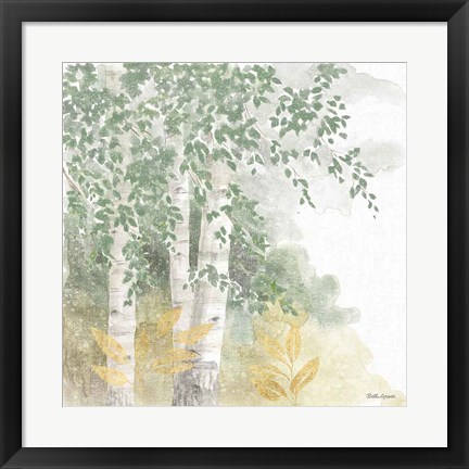 Framed Natures Leaves II Sage Print