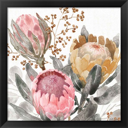 Framed Petal Passion IX Soft Boho Print