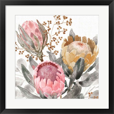 Framed Petal Passion IX Soft Boho Print