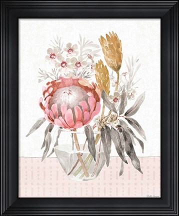 Framed Petal Passion V Soft Boho Print