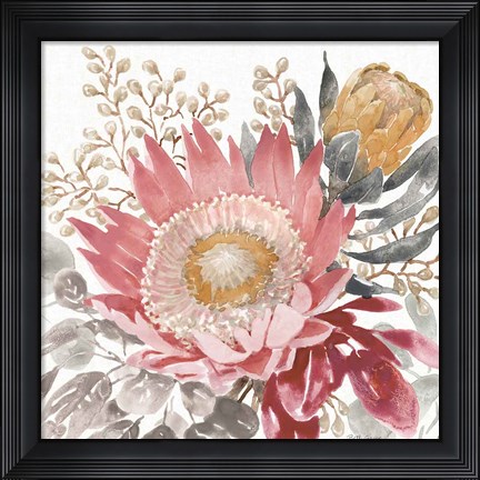 Framed Petal Passion VIII Soft Boho Print